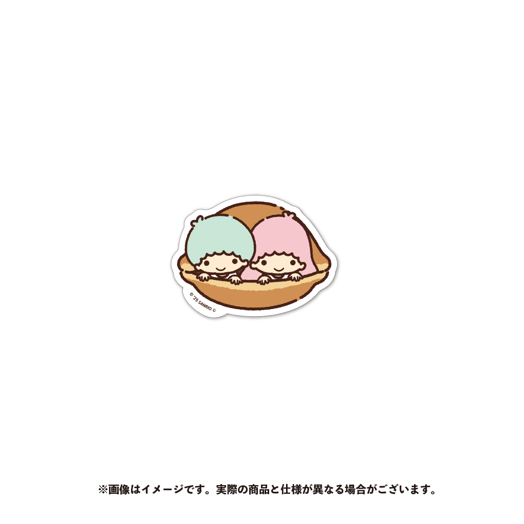 【山さん】リトルツインスターズ ステッカーキスカット2個セット ラスト❣️ リトルツインスターズ ダイカットステッカー（1）