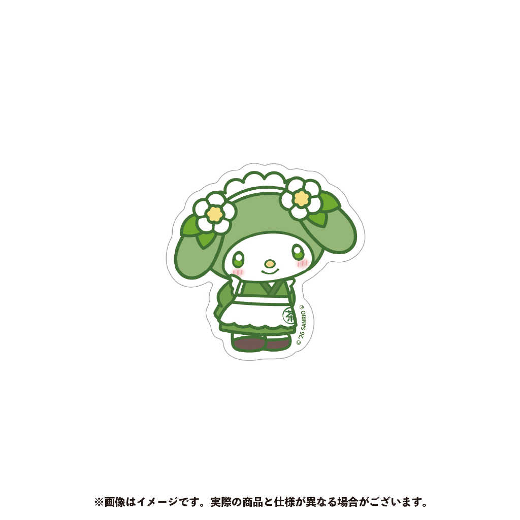 サンリオキャラクターズ 抹茶 マイメロディ ステッカー【3月下旬以降順次発送】