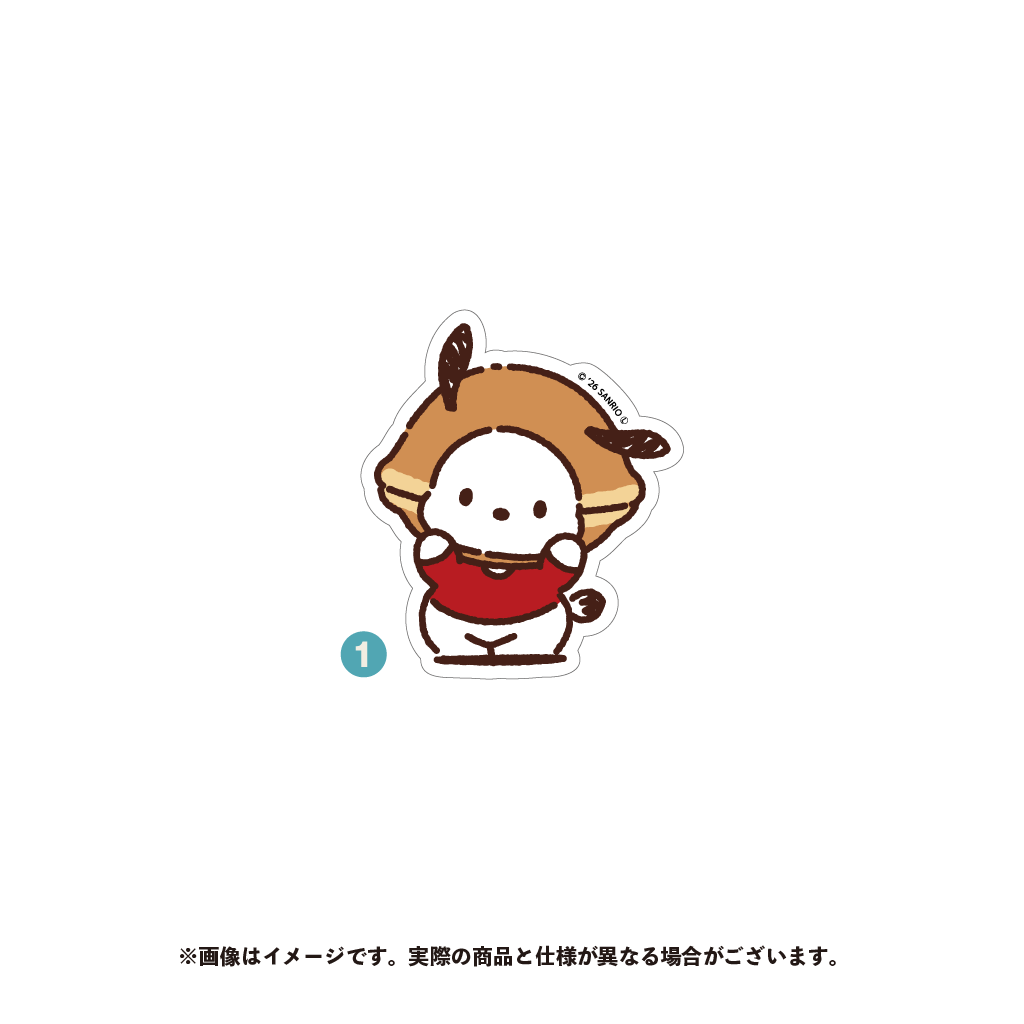 ポチャッコ ダイカットステッカー（１）【4月下旬以降順次発送】
