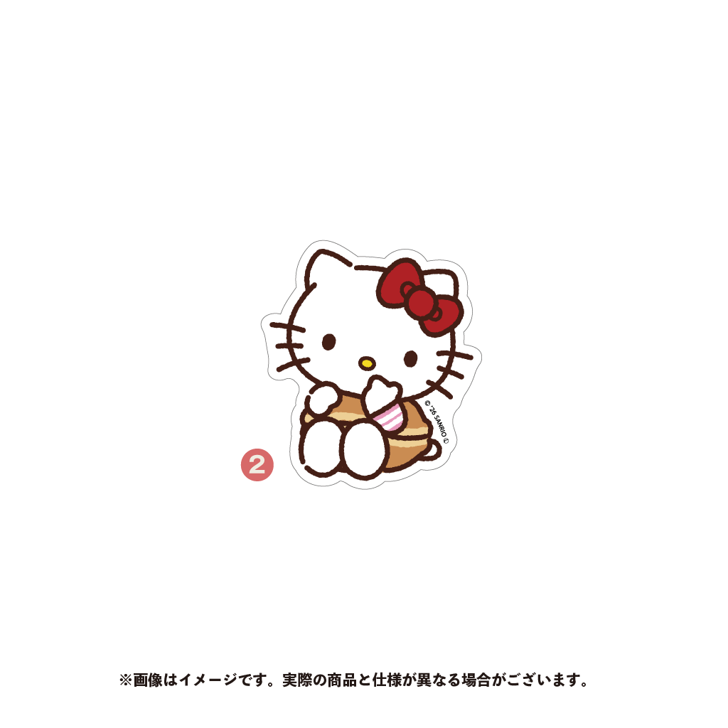 ハローキティ ダイカットステッカー（２）【11月下旬以降順次発送】