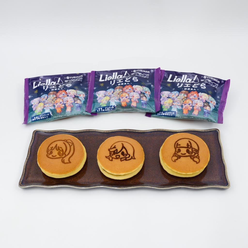 リエどら 抹茶あんどら焼き6個セット アクリルコースター付き【2026年1月中下旬以降順次発送】